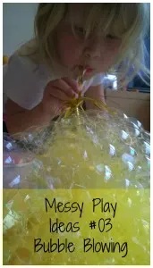 bubble blowing