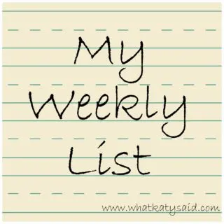 weekly list