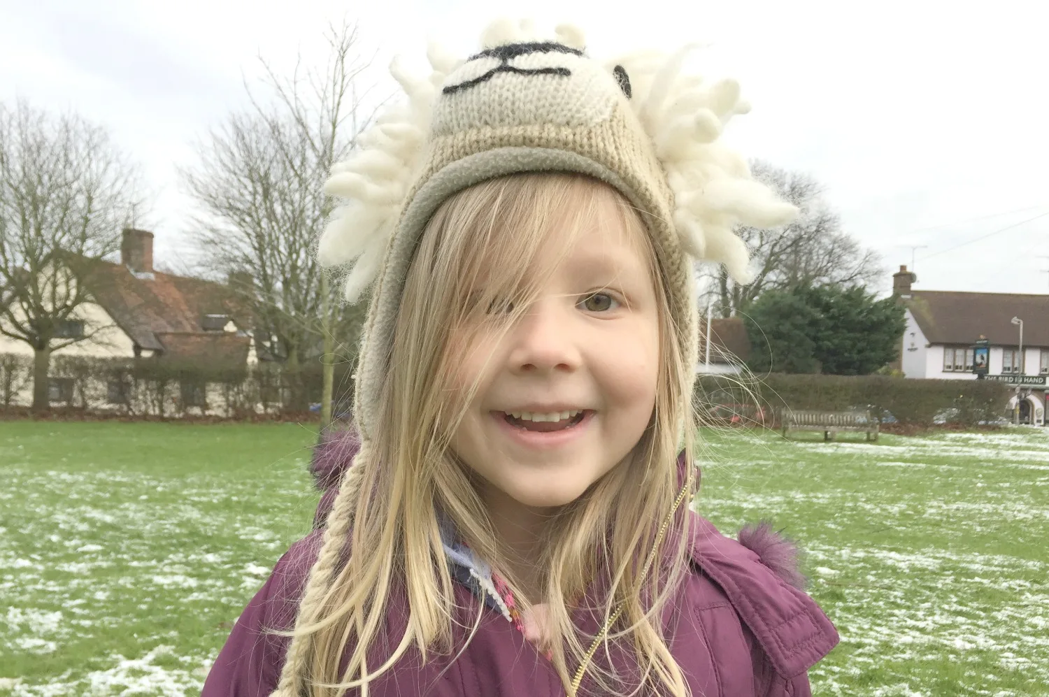 Little G in the snow