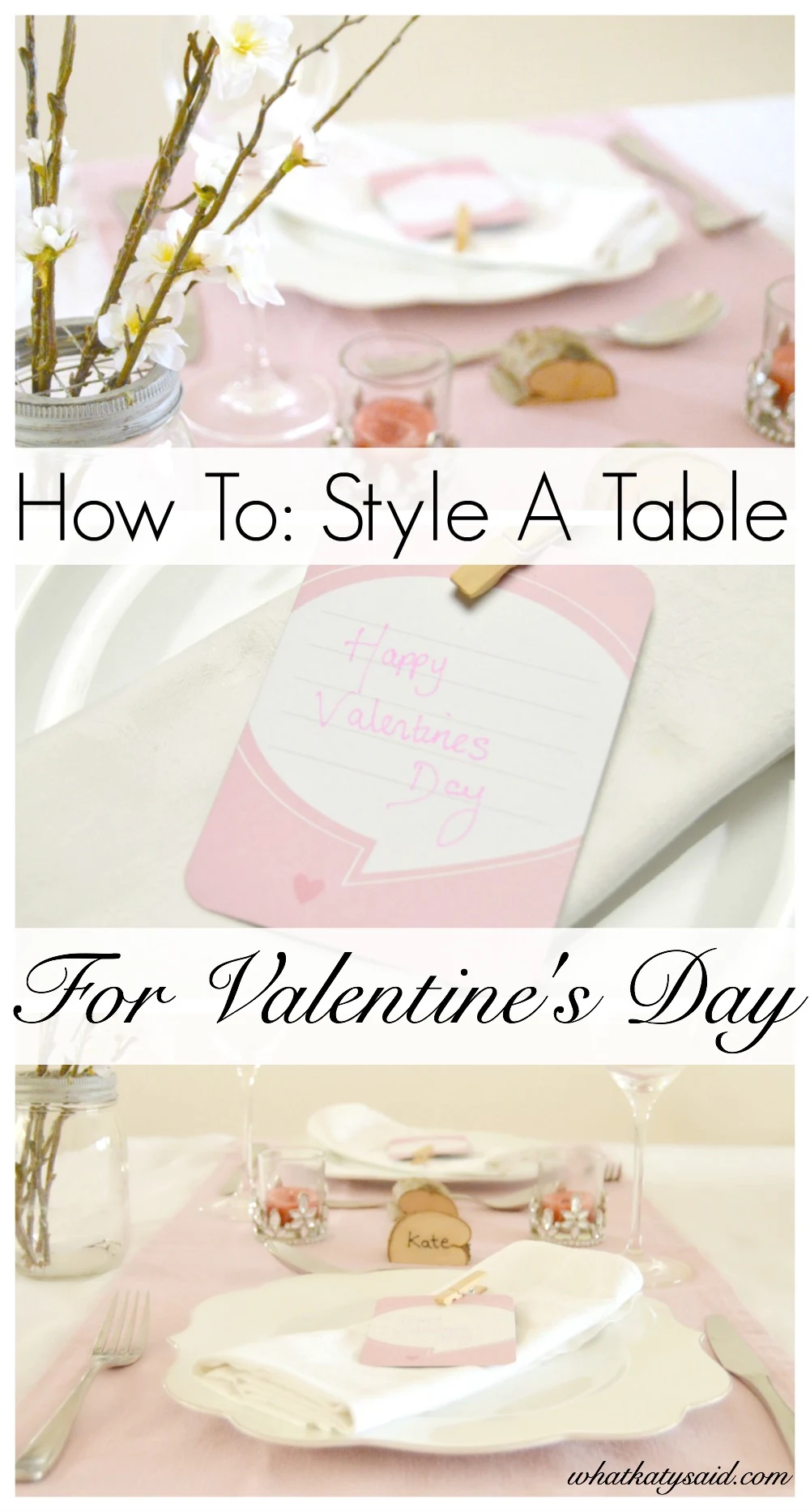 How To Style A Table For Valentine's Day