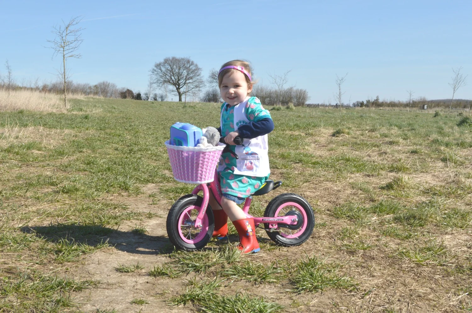 LJ on her balance bike