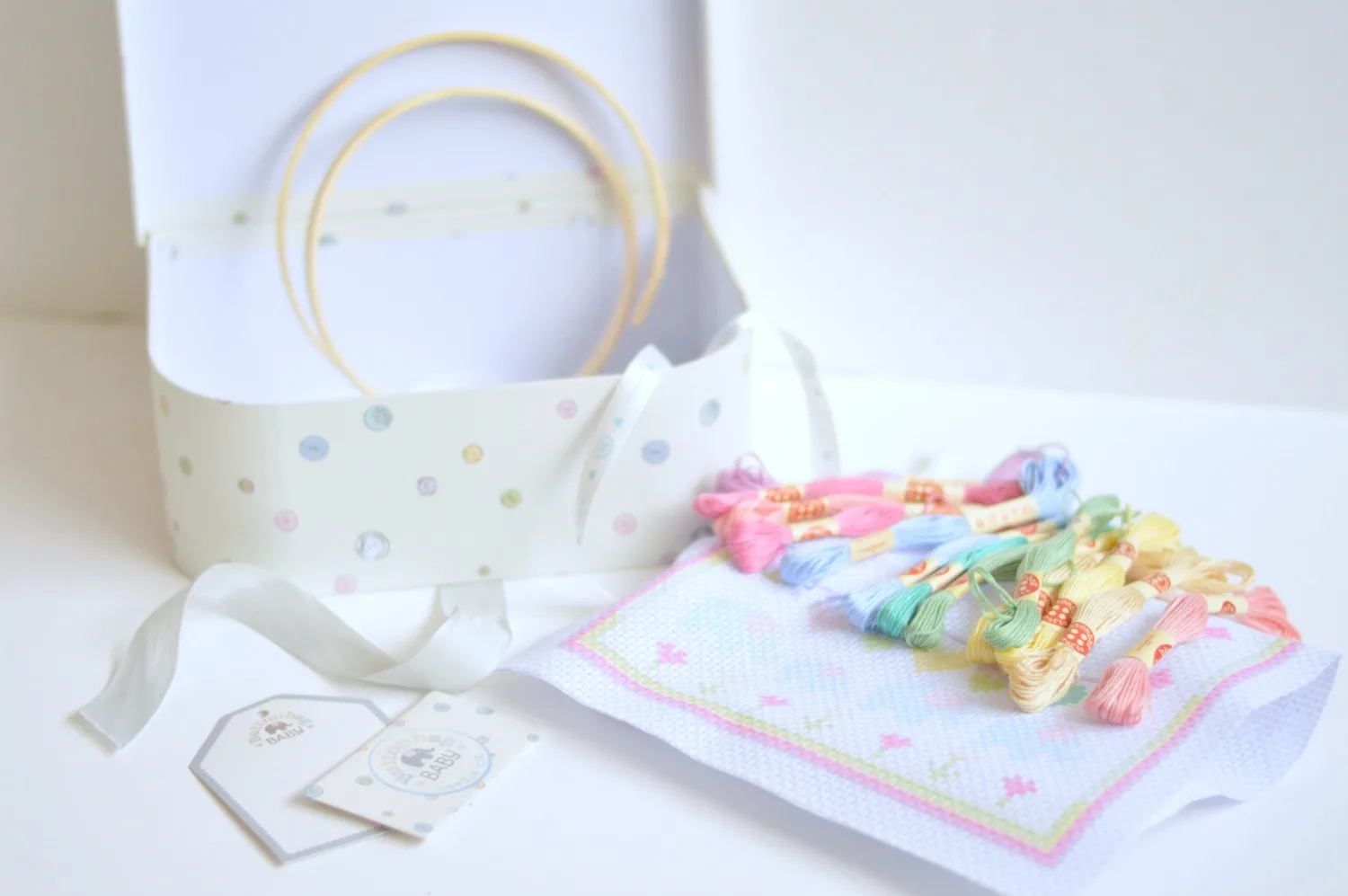 Button Bag Baby Sampler