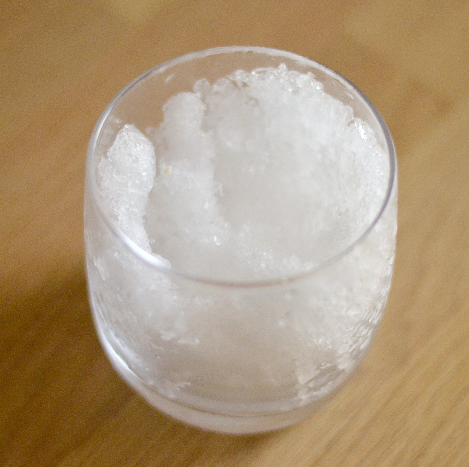 ice in a tumbler