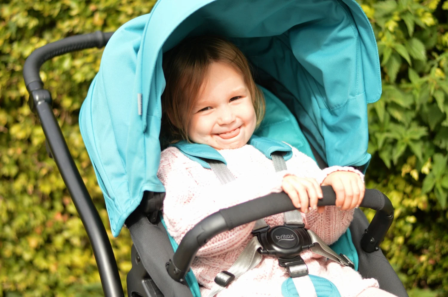 LJ in the pushchair
