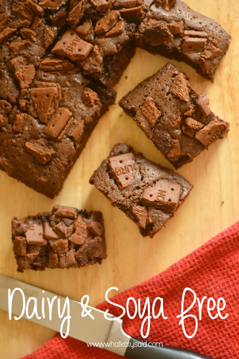 Dairy and Soya Free Chocolate bourbon brownies