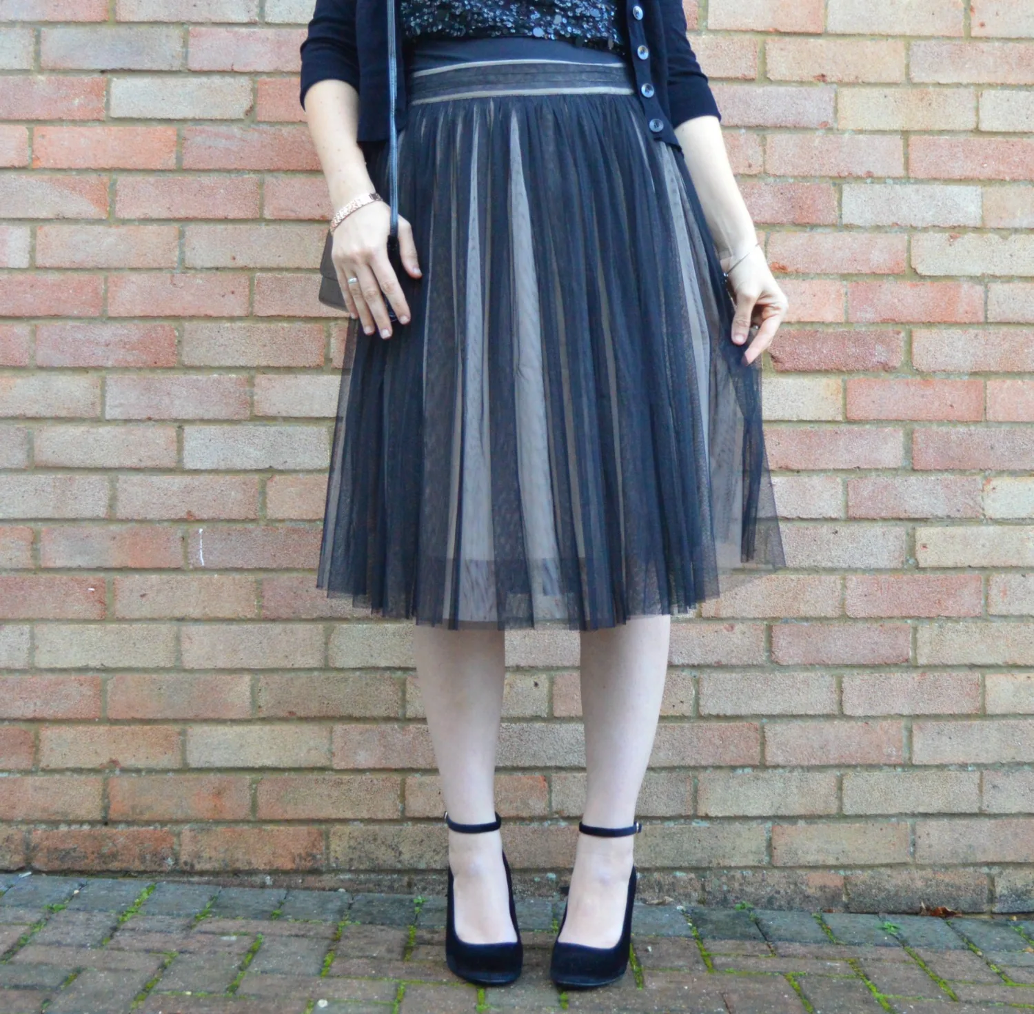Kaleidoscope mesh skirt