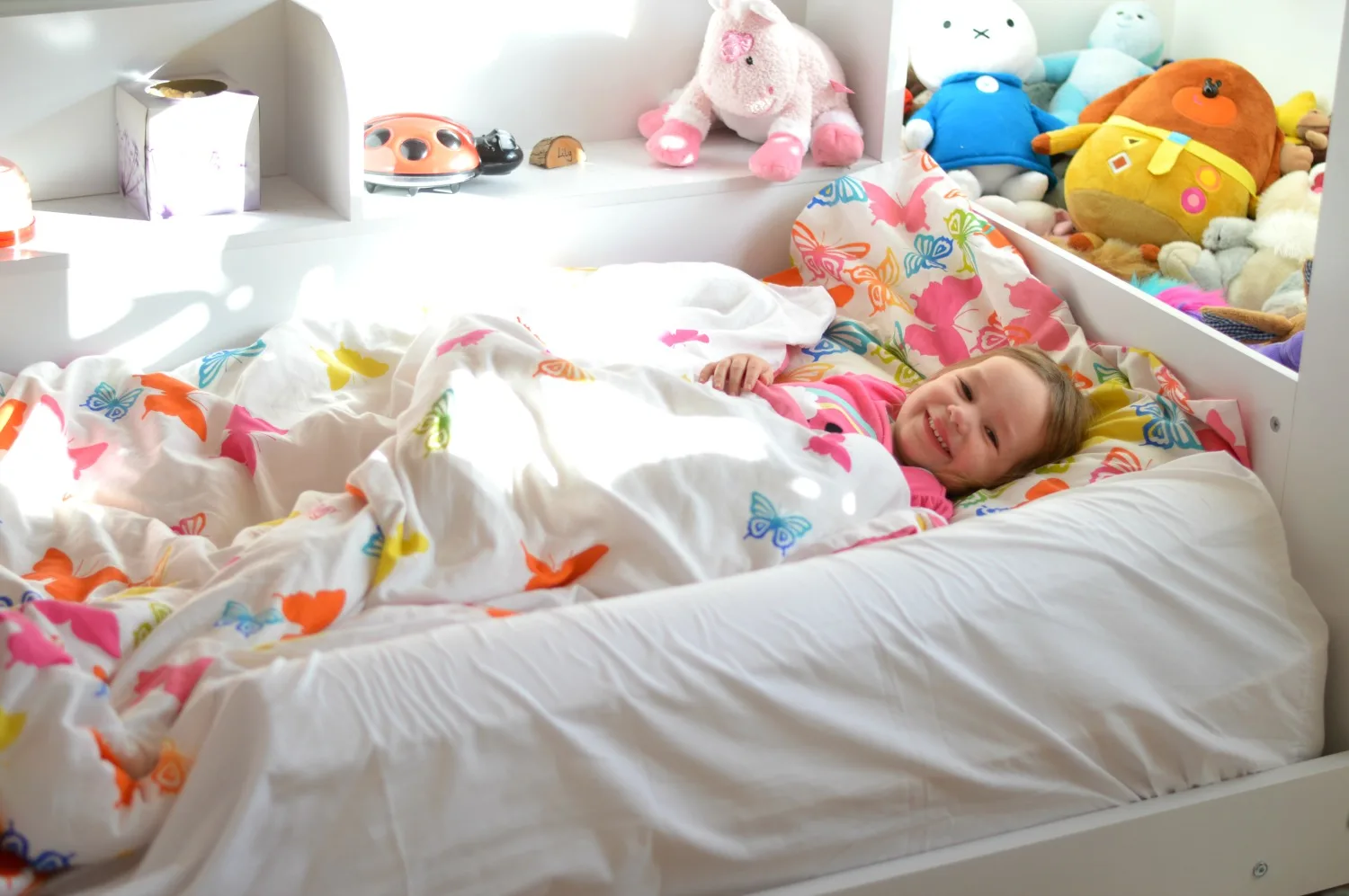 Lils in her bed