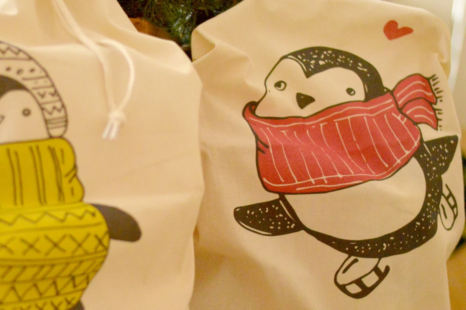 Penguin Christmas Sacks