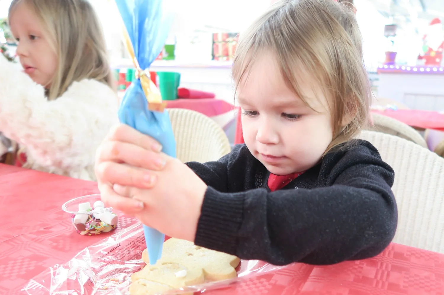 Lils decorating biscuits