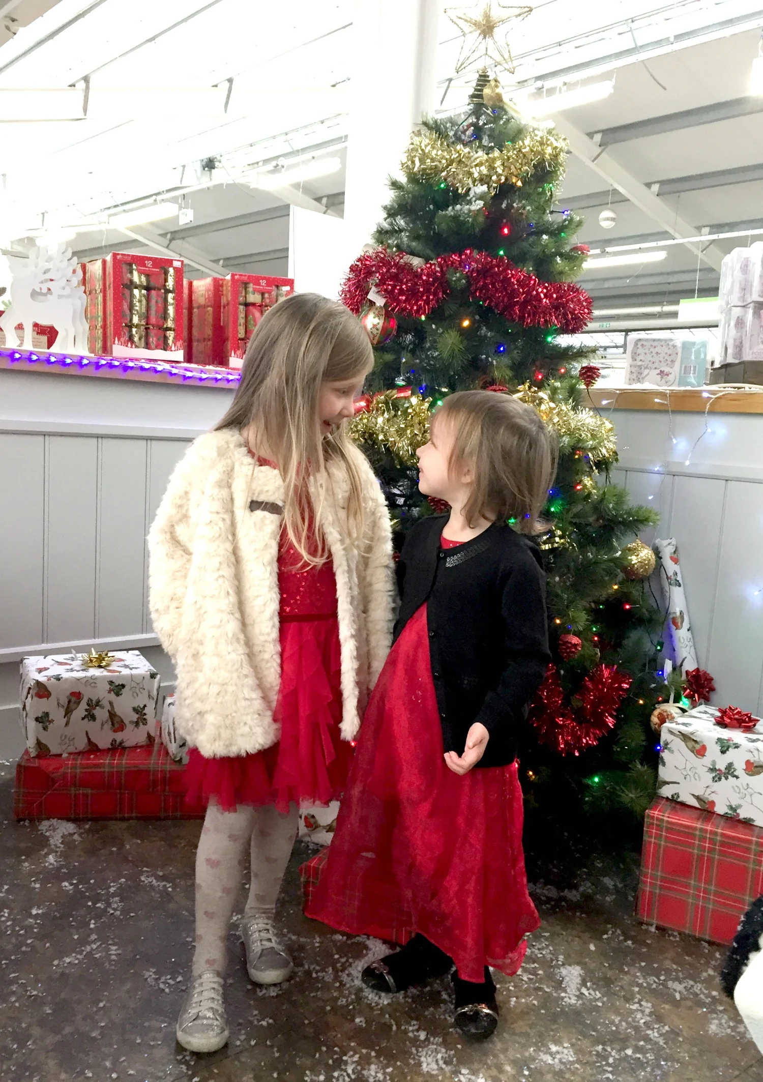 by the tree