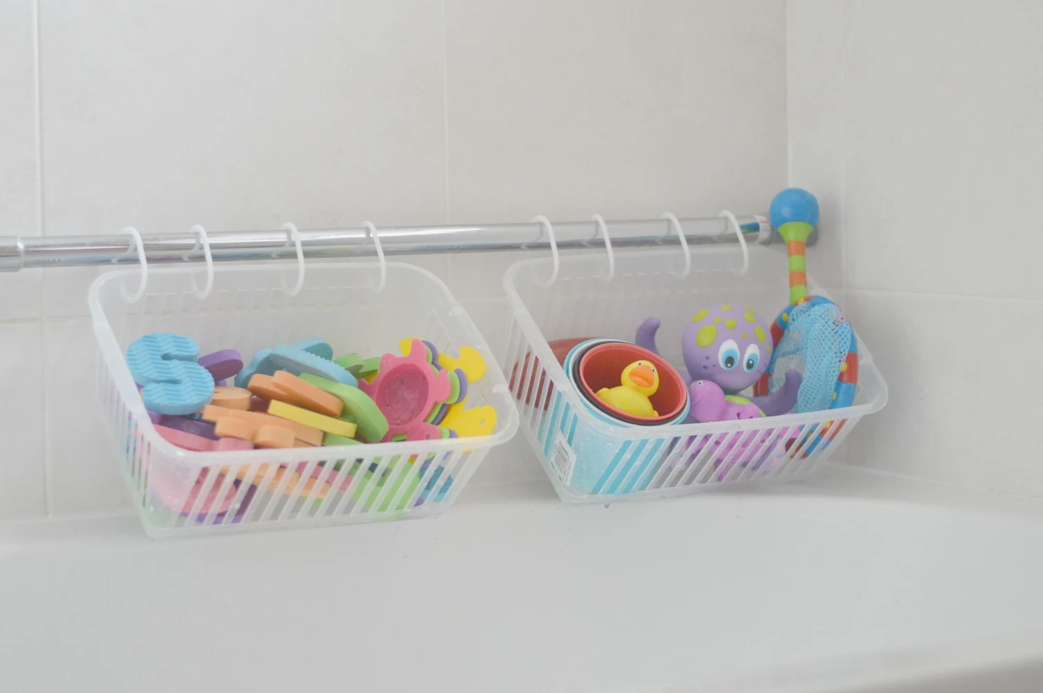 organised bath toys