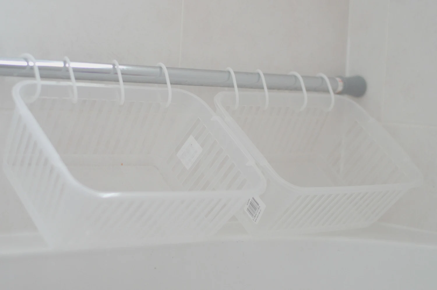 white baskets