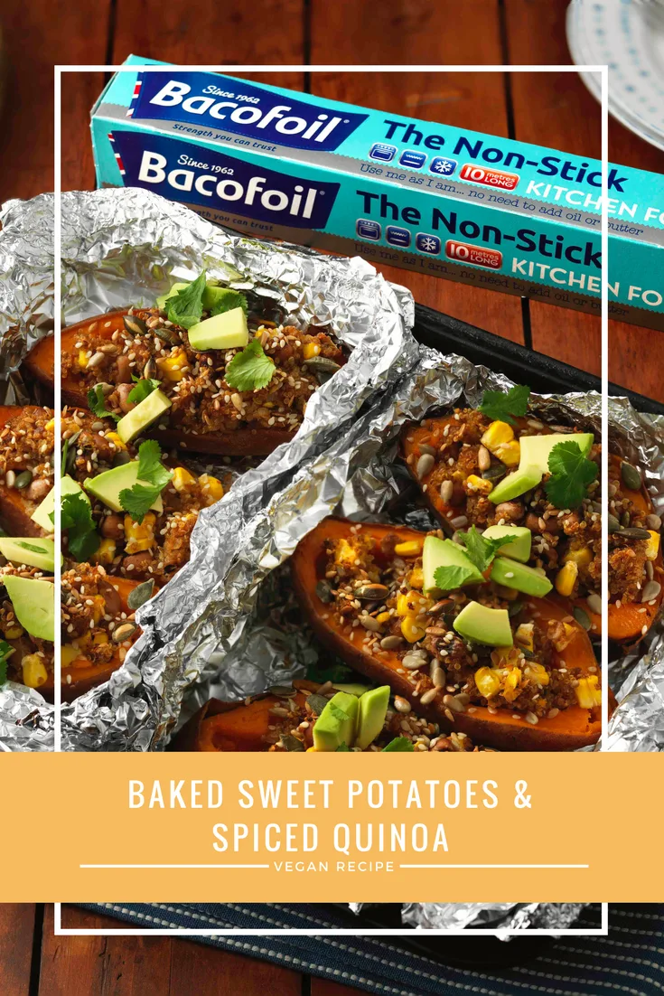 Baked Sweet Potatoes With Spiced Quinoa Vegan Gluten Free Recipe