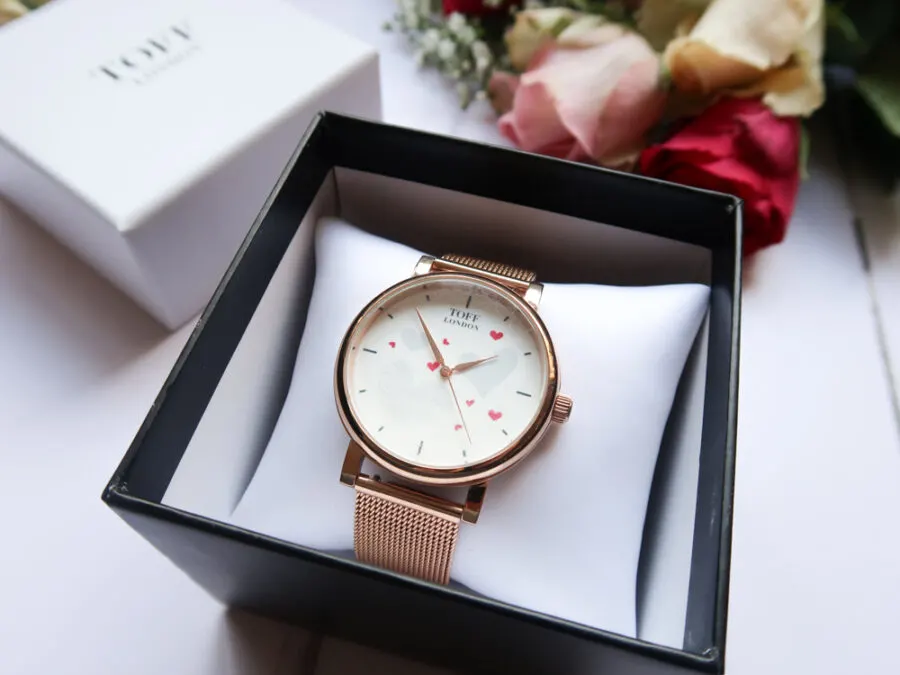 toff rose gold watch