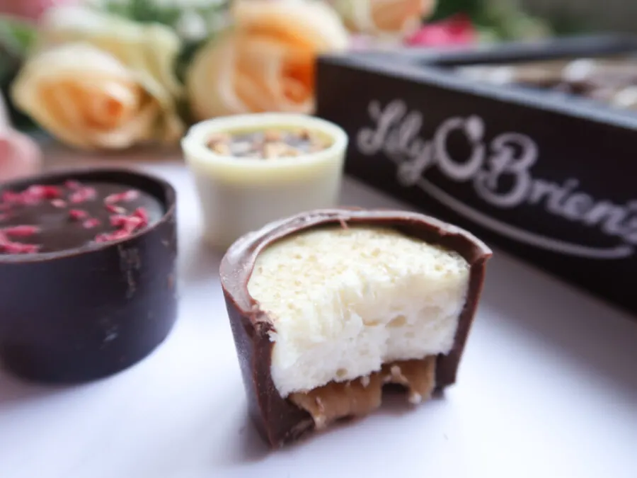 Close up of Lily O Brien's chocolates