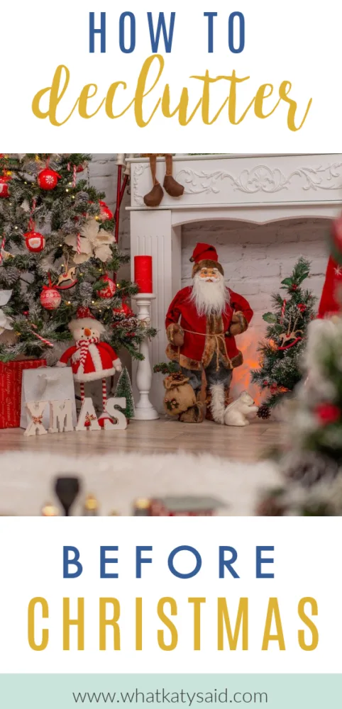 how to declutter before christmas