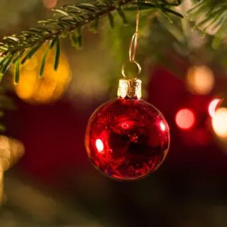 close up of a bauble