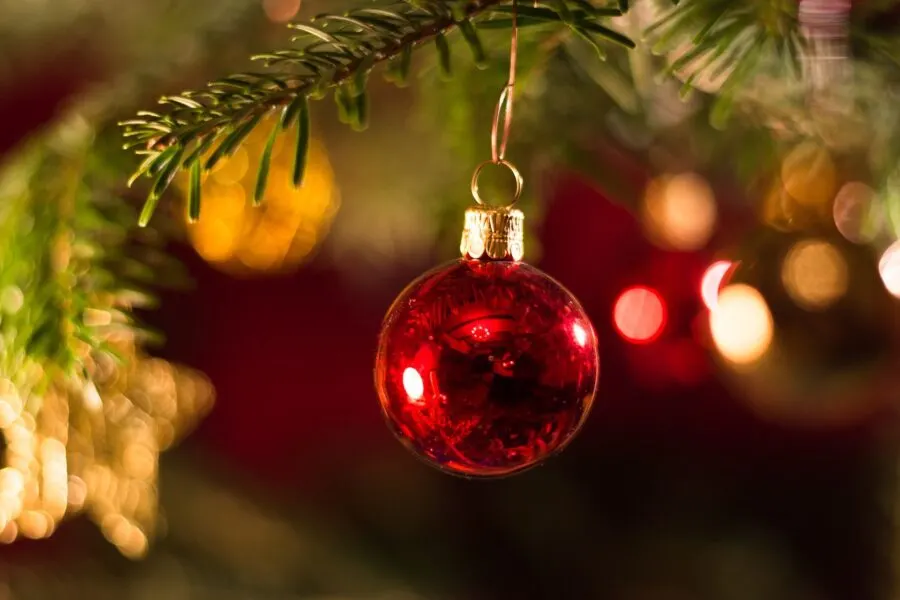 close up of a bauble