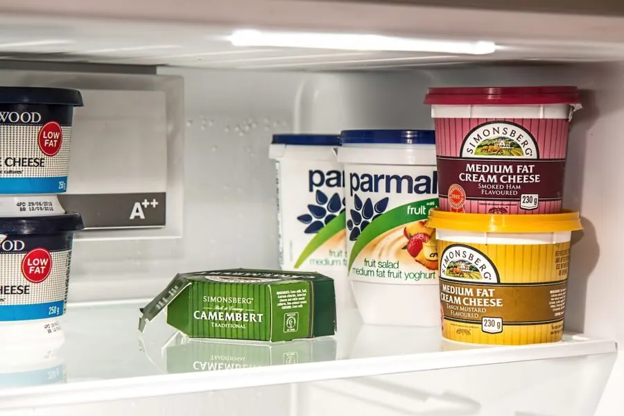 inside a fridge
