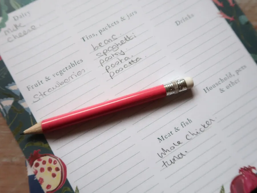 menu plan
