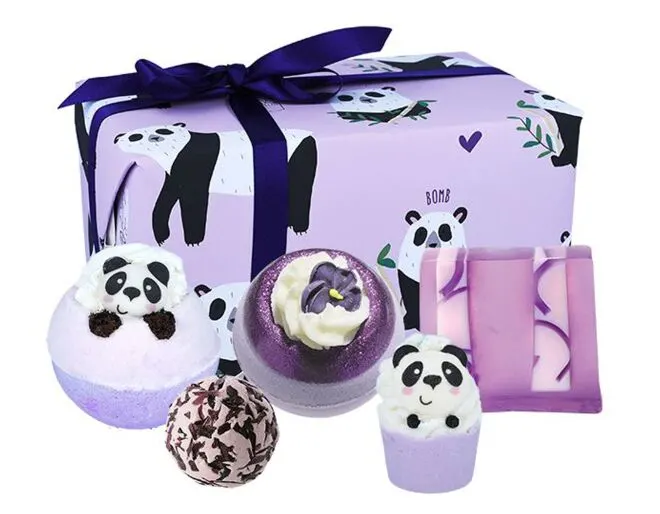 panda bath bomb set