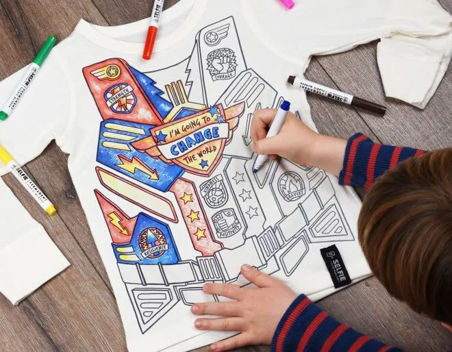 colour own top for kids