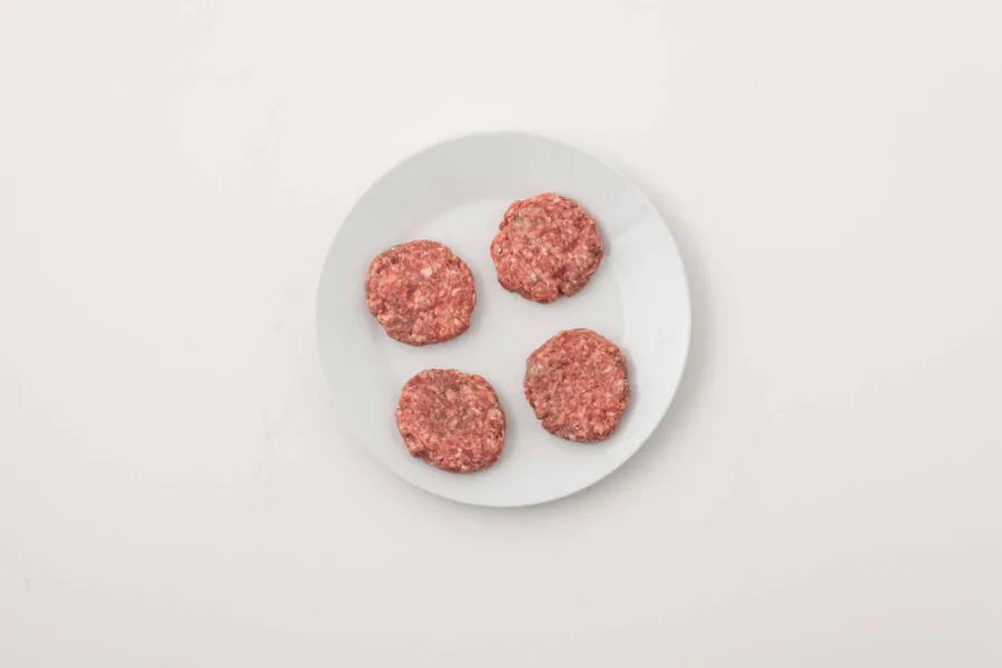 burgers on a plate