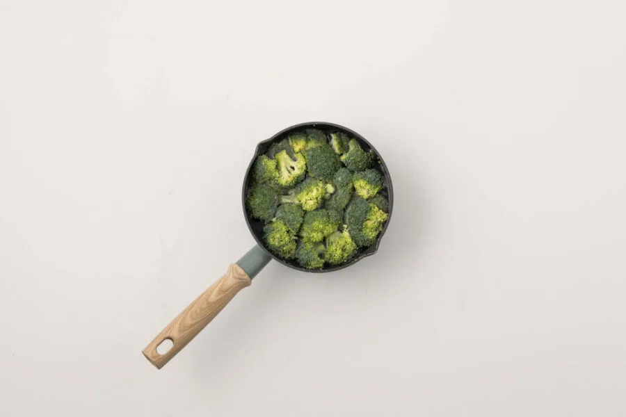 saucepan with vegetables