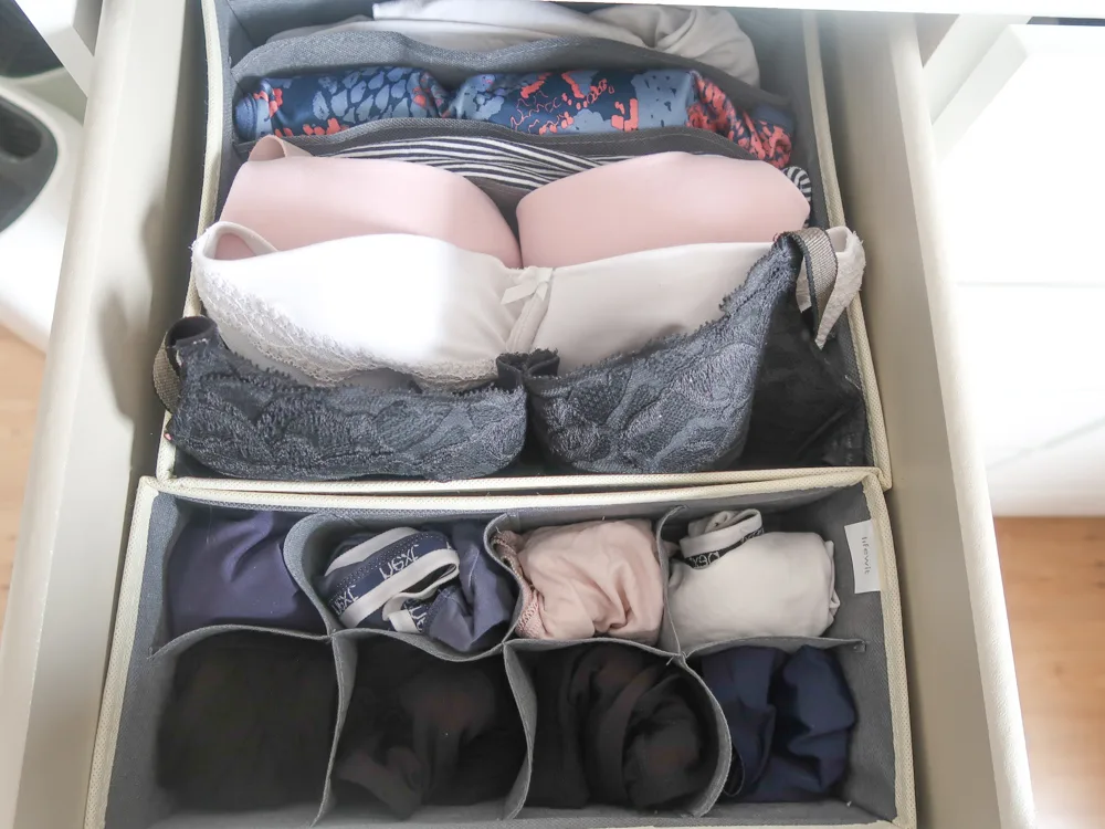 organised underwear drawer