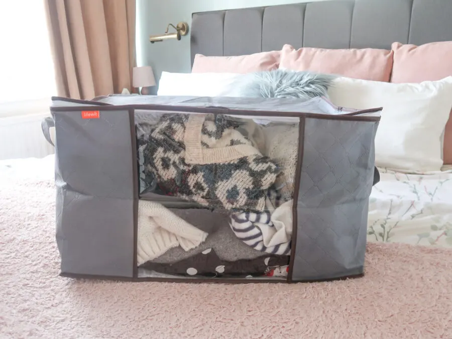 storage box with clear panel