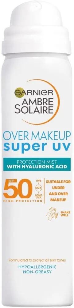 garnier over makeup uv protection mist
