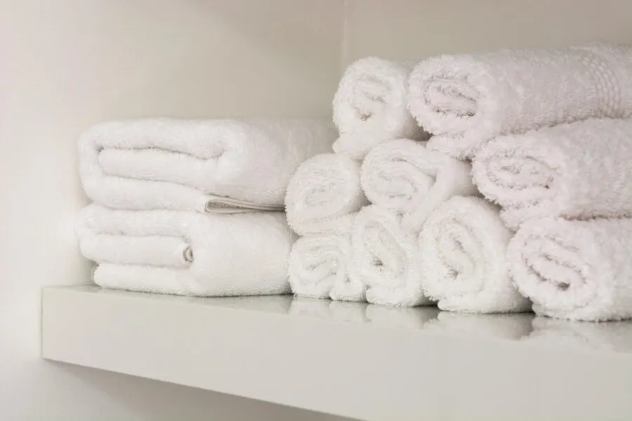 clean bathroom towels