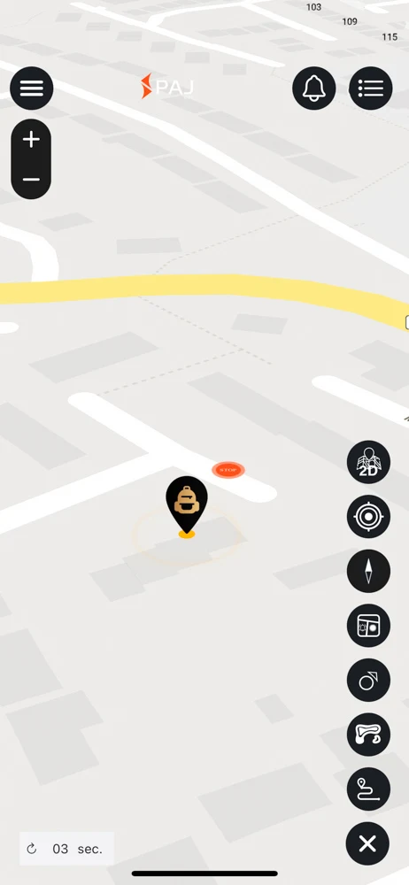 PAJ App map 