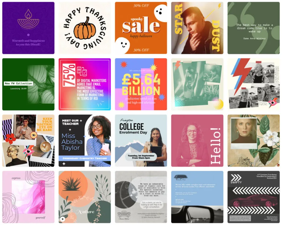 free instagram templates