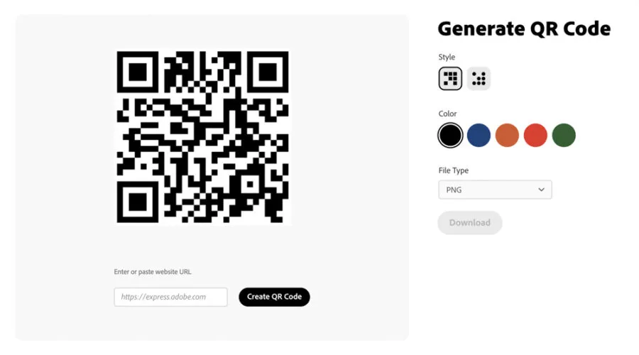 Generate QR code for free