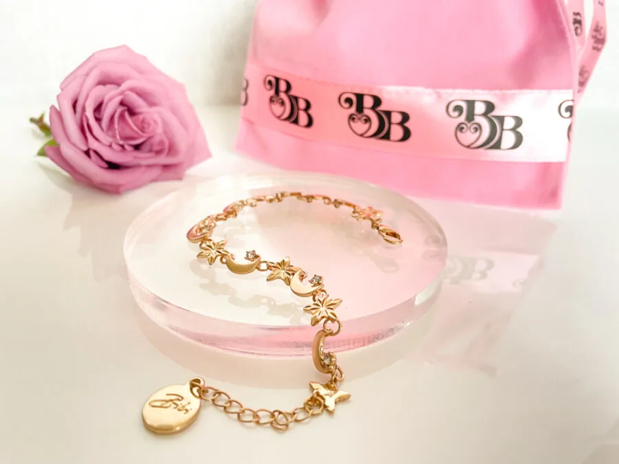 BB star and moon bracelet