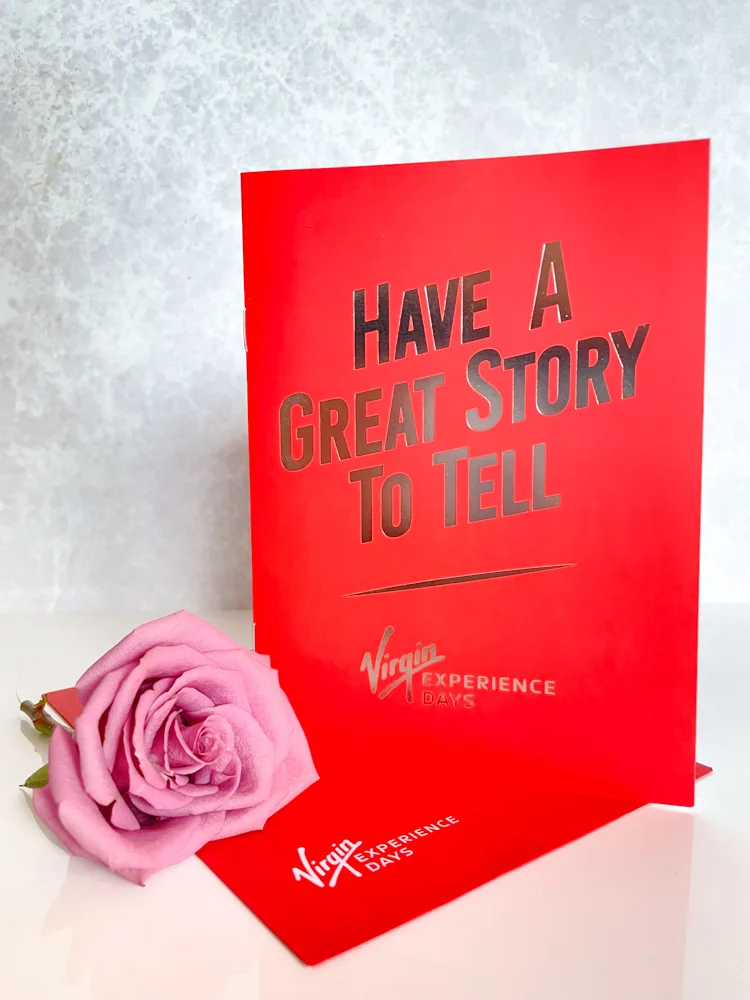 Virgin Experience Envelope and rose
