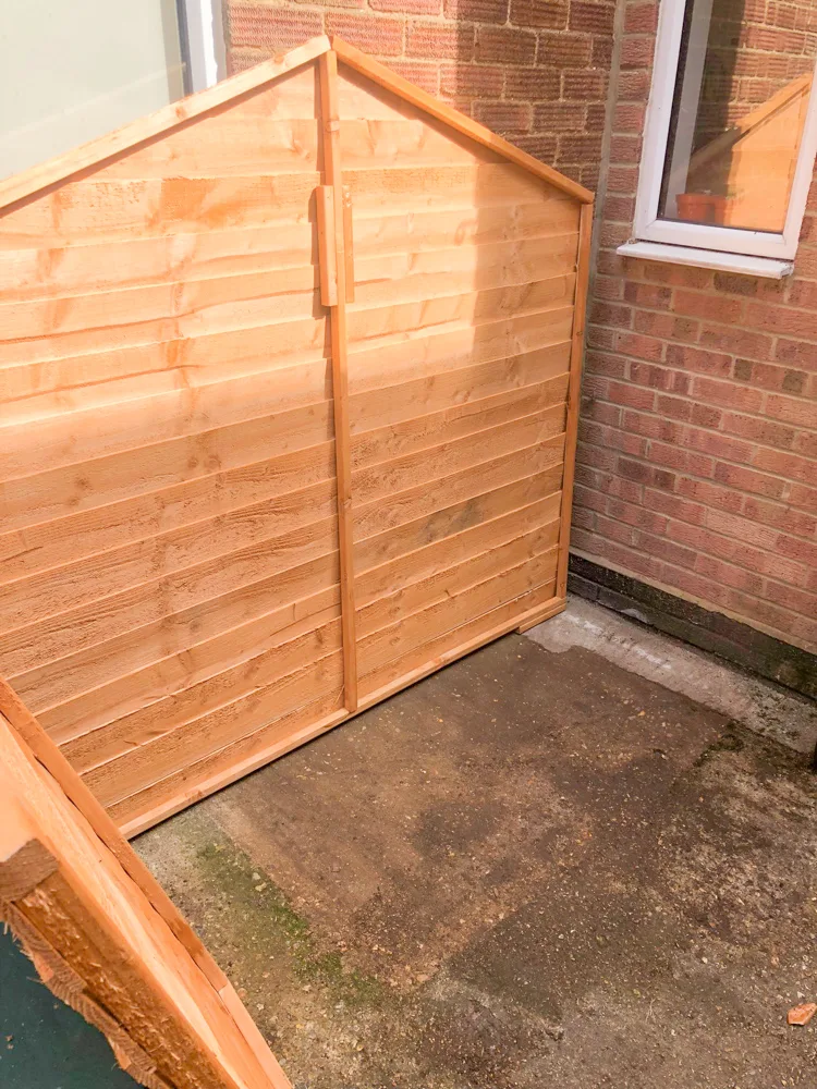 Bike shed walls