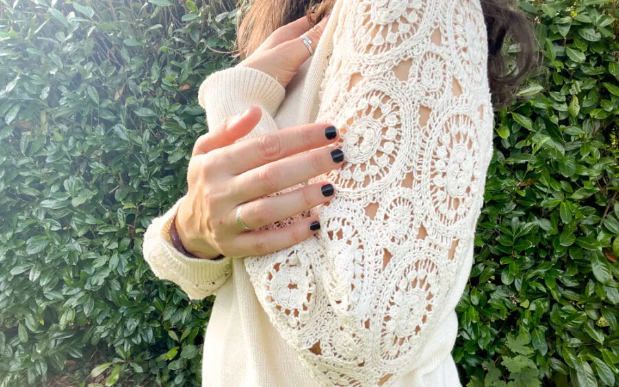 Cotton traders crochet sleeve