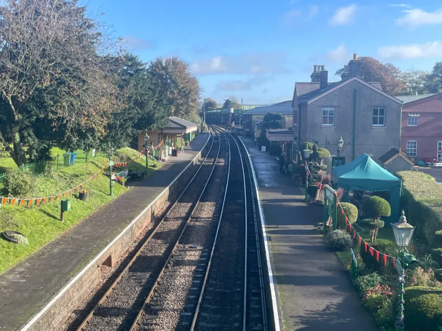 View of Ropley train line