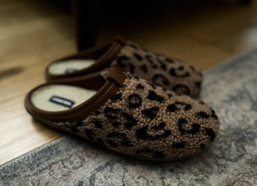 Leopard slippers Lands End