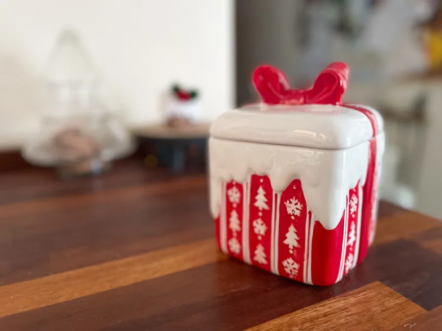 Christmas treat jar