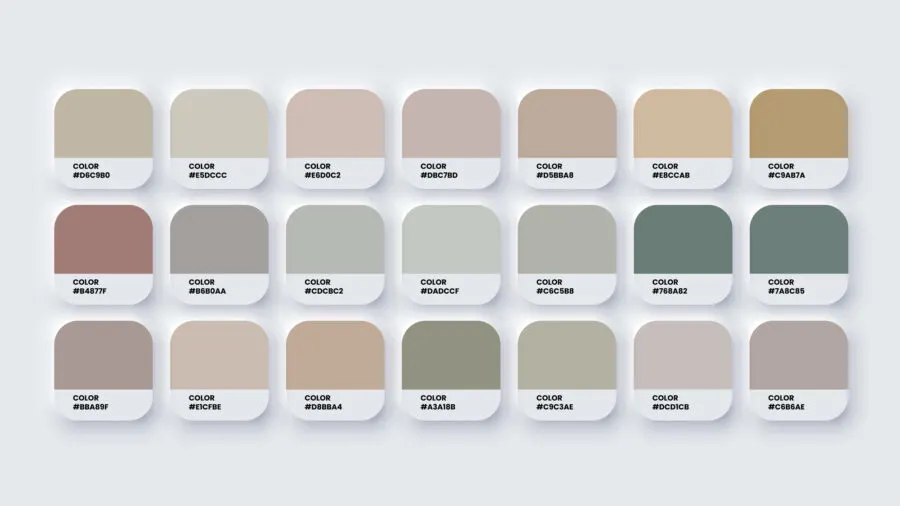 neutral colour palette
