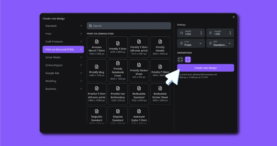 Creative Fabrica Design Tool