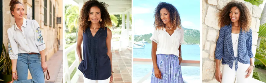 Blouses with different details